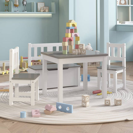 Ensemble De Table Et Chaises Enfants 3 Pcs Mdf