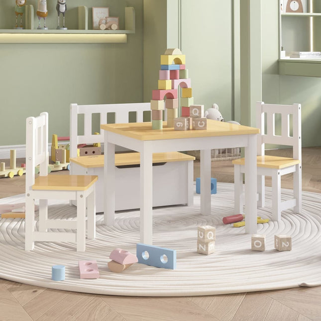 Ensemble De Table Et Chaises Enfants 3 Pcs Mdf