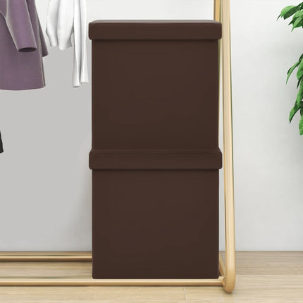Tabouret De Rangement Pliable Similicuir