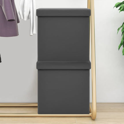 Tabouret De Rangement Pliable Similicuir