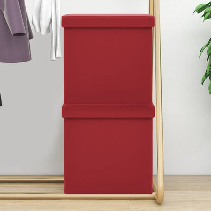 Tabouret De Rangement Pliable Similicuir