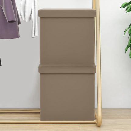 Tabouret De Rangement Pliable Similicuir