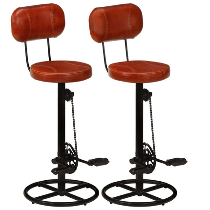 Tabourets De Bar Lot De 2 Bois Massif De Récupération