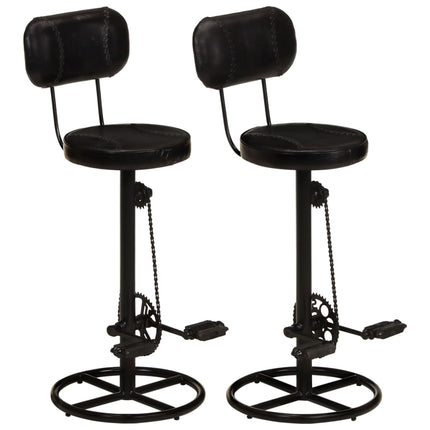 Tabourets De Bar Lot De 2 Bois Massif De Récupération