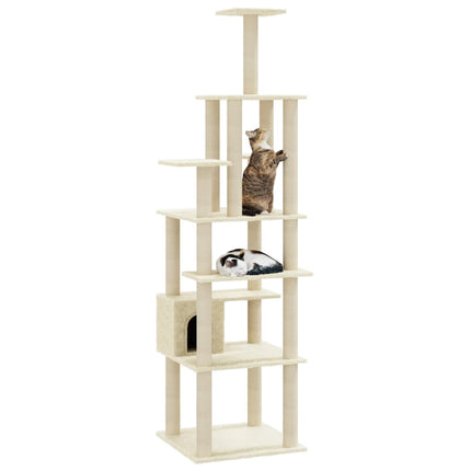 Arbre À Chat Avec Griffoirs En Sisal 183 Cm