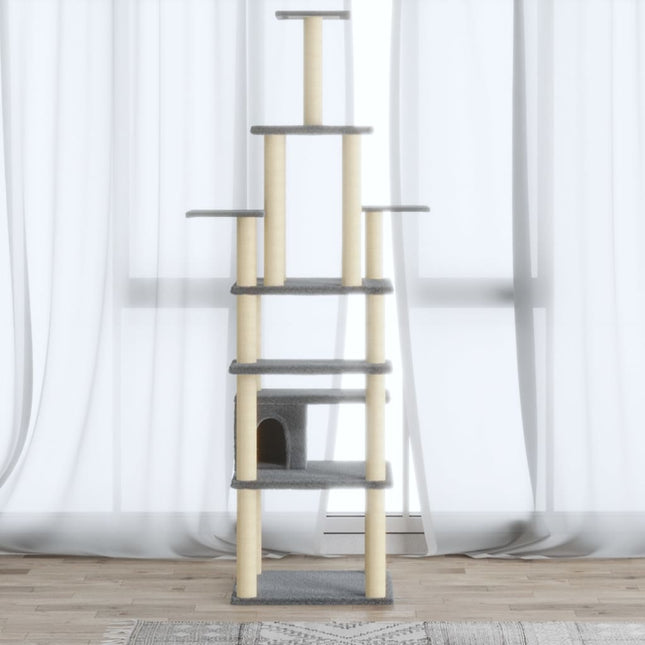 Arbre À Chat Avec Griffoirs En Sisal 183 Cm