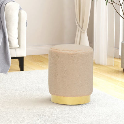 Tabouret Et Doré 28 X 36 Cm