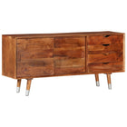 Meuble Tv 118X30X55 Cm Bois Massif