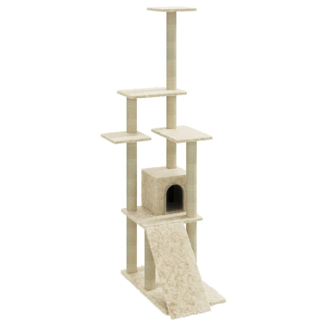 Arbre À Chat Avec Griffoirs En Sisal 155 Cm