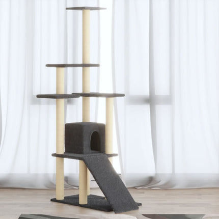 Arbre À Chat Avec Griffoirs En Sisal 155 Cm