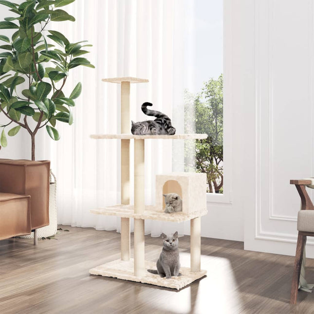 Arbre À Chat Avec Griffoirs En Sisal 119 Cm