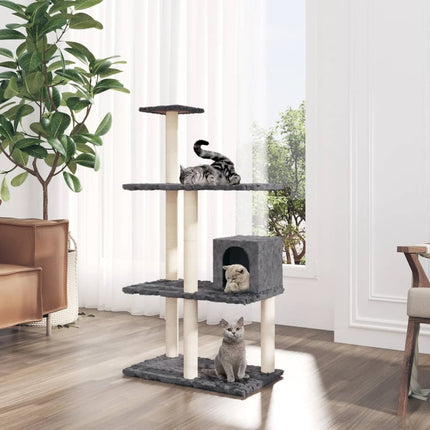 Arbre À Chat Avec Griffoirs En Sisal 119 Cm