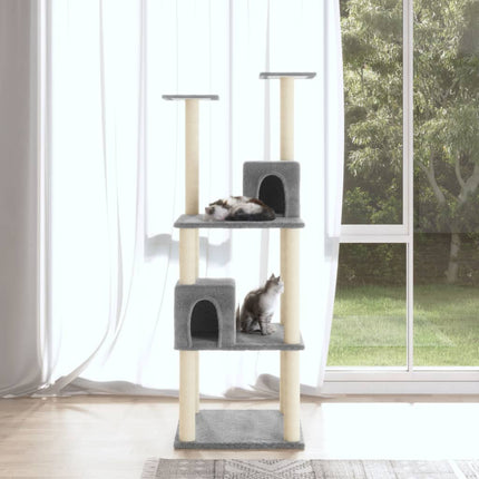 Arbre À Chat Avec Griffoirs En Sisal 141 Cm