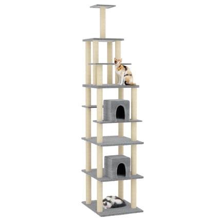 Arbre À Chat Avec Griffoirs En Sisal 216 Cm