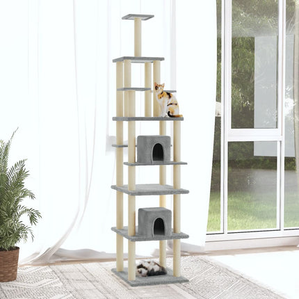 Arbre À Chat Avec Griffoirs En Sisal 216 Cm