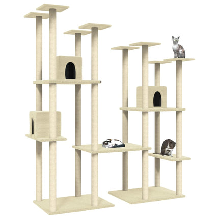 Arbre À Chat Avec Griffoirs En Sisal 174 Cm