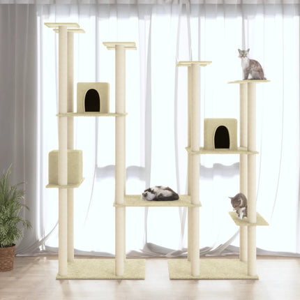 Arbre À Chat Avec Griffoirs En Sisal 174 Cm