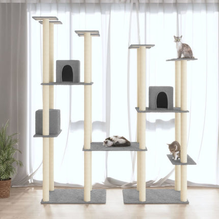 Arbre À Chat Avec Griffoirs En Sisal 174 Cm