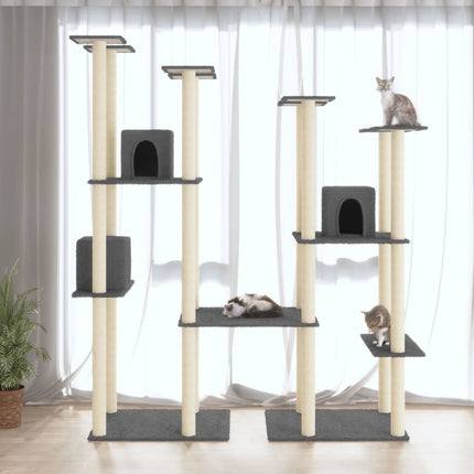 Arbre À Chat Avec Griffoirs En Sisal 174 Cm