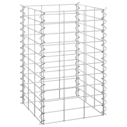 Lits Surélevés En Gabion 3 Pcs 30X30X50 Cm Fer