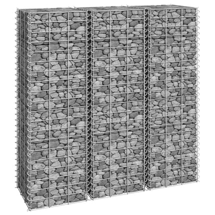 Lits Surélevés En Gabion 3 Pcs 30X30X50 Cm Fer