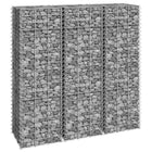 Lits Surélevés En Gabion 3 Pcs 30X30X50 Cm Fer