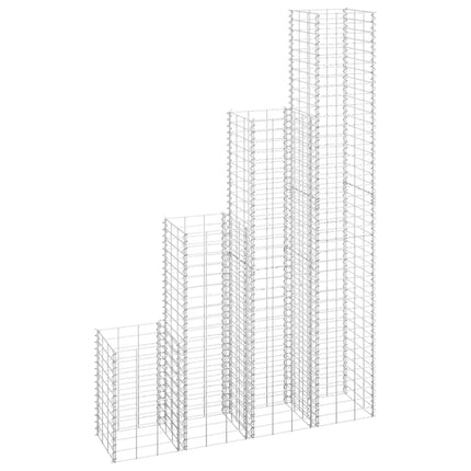 Lits Surélevés En Gabion 3 Pcs 30X30X50 Cm Fer