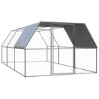 argent et gris argent / avec toit partiellement couvert / 3 x 6 x 2 m