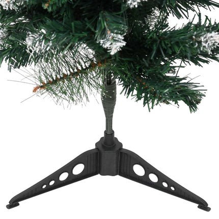 Sapin De Noël Artificiel Avec Support Vert Et Blanc 60 Cm Pvc