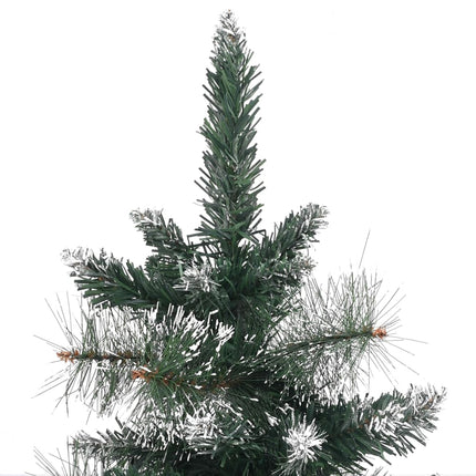 Sapin De Noël Artificiel Avec Support Vert Et Blanc 60 Cm Pvc