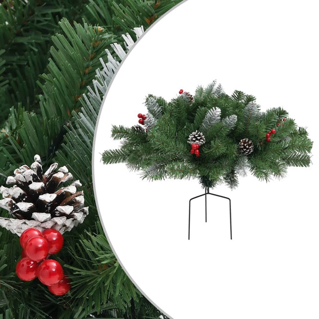 Sapin De Noël Artificiel D'allée Vert 40 Cm Pvc