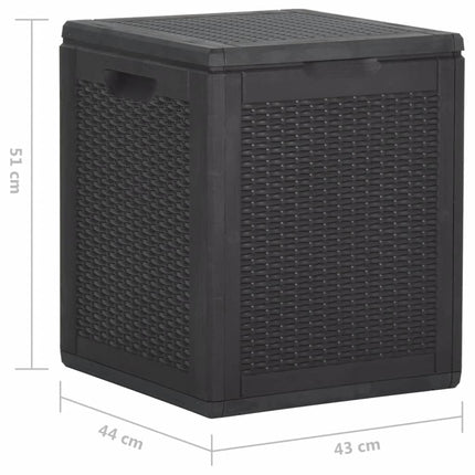 Boîte De Rangement De Jardin Pp Rotin