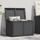 180 l / Noir / Design en rotin