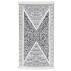 Tapis Noir Et Gris Coton