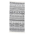 Tapis Noir Et Blanc Coton