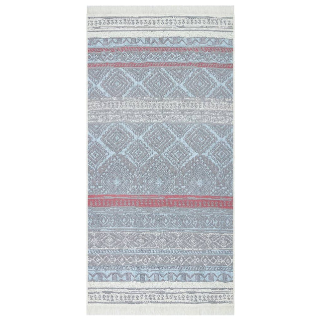 Tapis Rose Et Aqua Coton