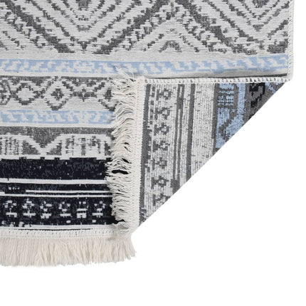 Tapis Rose Et Aqua Coton