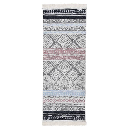Tapis Rose Et Aqua Coton