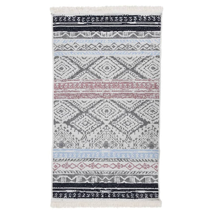 Tapis Rose Et Aqua Coton