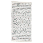 Tapis Beige Et Bleu Coton