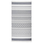 Tapis Gris Et Blanc Coton