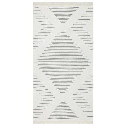 Tapis Gris Foncé Coton