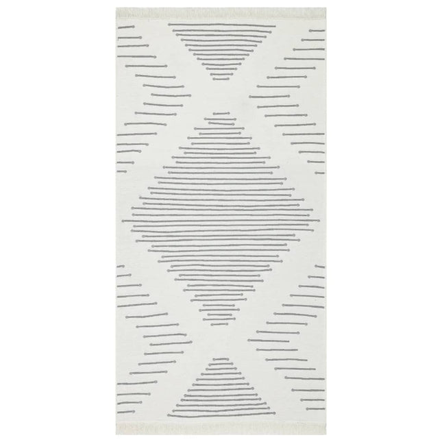 Tapis Gris Foncé Coton