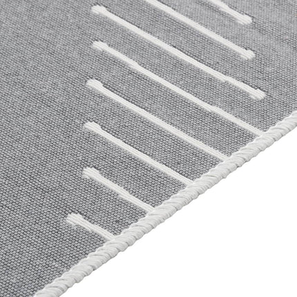 Tapis Gris Foncé Coton