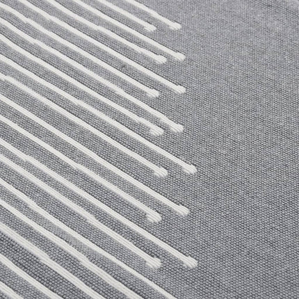 Tapis Gris Foncé Coton
