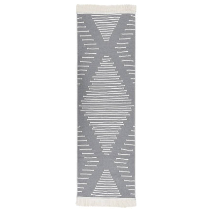 Tapis Gris Foncé Coton