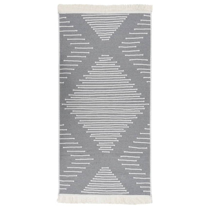 Tapis Gris Foncé Coton