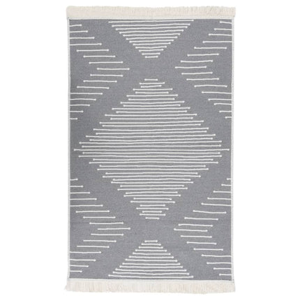 Tapis Gris Foncé Coton