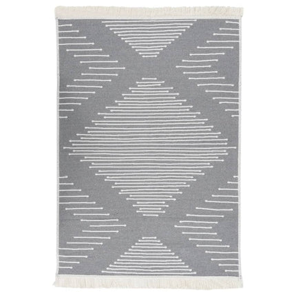 Tapis Gris Foncé Coton