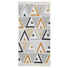 Tapis Jaune Et Gris Coton